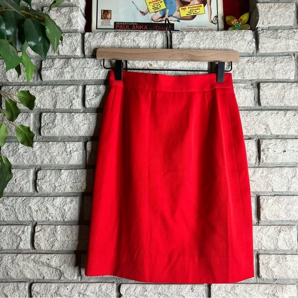 Escada 100% Wool Pencil Skirt